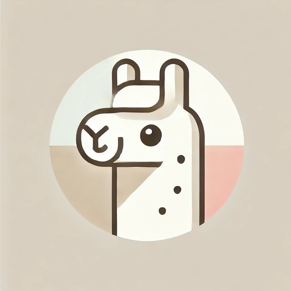 A llama's head with a minor blemish